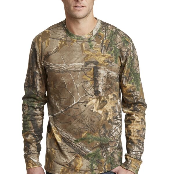 Realtree ® Long Sleeve Explorer 100% Cotton T Shirt with Pocket Thumbnail
