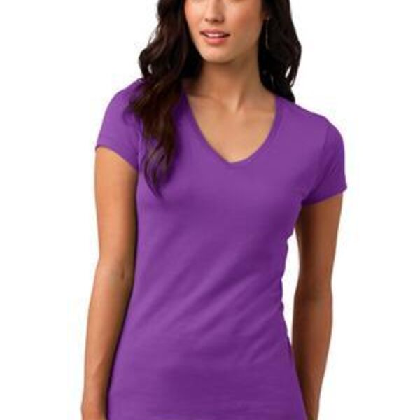 Juniors Soft Wash V Neck Tee Thumbnail