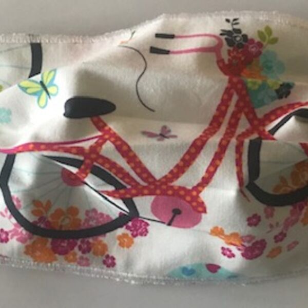 FACEMASK - NON-MEDICAL HOMEMADE MASK - BICYCLE Thumbnail