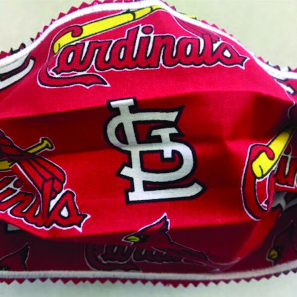FACEMASK - NON-MEDICAL HOMEMADE MASK - STL CARDINALS RED Thumbnail