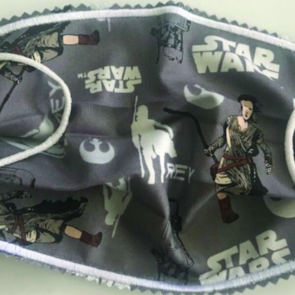 FACEMASK - NON-MEDICAL HOMEMADE MASK - STAR WARS REY Thumbnail