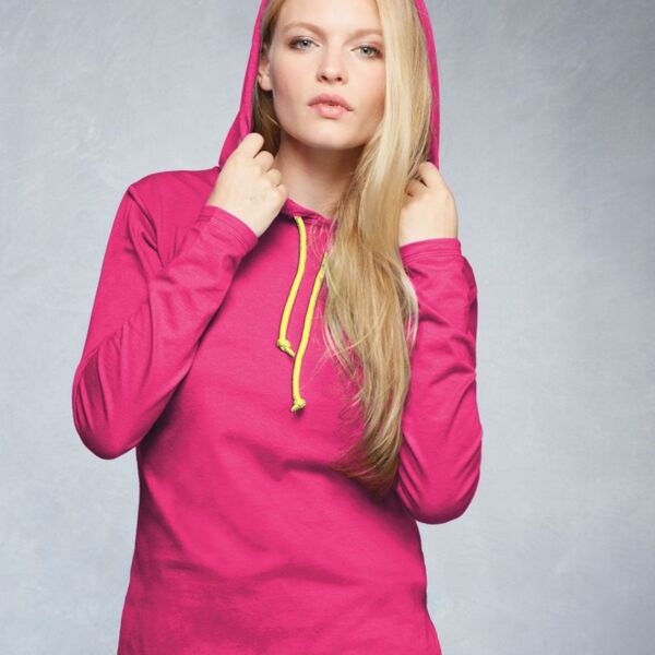 Women’s Lightweight Hooded Long Sleeve T-Shirt Thumbnail