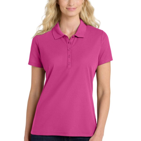 SEW N STITCHES - PORT AUTHORITY Ladies SuperPro ™ React ™ Polo Thumbnail
